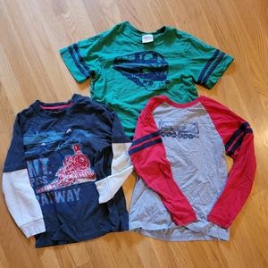 3 train shirts Hanna Andersson size 10